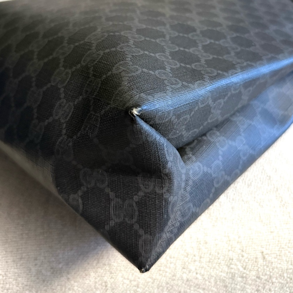 Gucci authentic black monogram coated canvas large tote bag - Picture 14 of 15